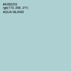 #ADD0D3 - Aqua Island Color Image